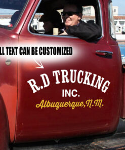 2 Pcs Rd Trucking Vinyl Stickers