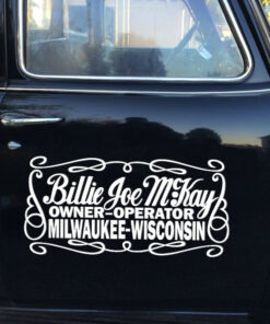 2 Pcs Bj And The Bear Old School Trucker Vinyl Stickers