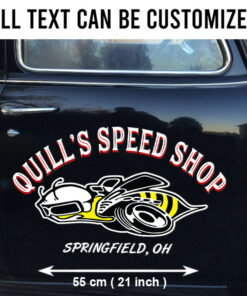 2 Pcs Personalzed Hot Rod Garage Muscle Car Super Bee Vinyl Stickers