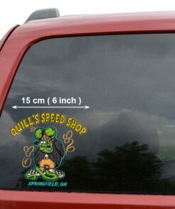 2 Pcs Personalized Hot Rod Garage Pinstriping Old School Garage Vinyl Stickers