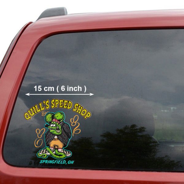 2 Pcs Personalized Hot Rod Garage Pinstriping Old School Garage Vinyl Stickers