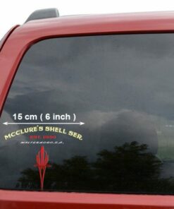 2 Pcs Personalized Pinstripe Hot Rod Garage Lettering Speed Shop Vinyl Car Decals