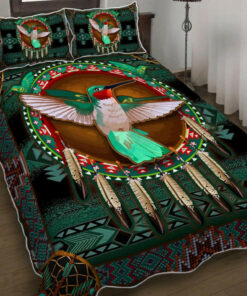 Native American Hummingbird Quilt Bed Set