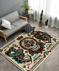 Tattoo Studio Area Rug Carpet Vintage Home Decor Gift