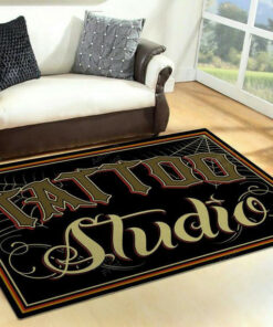 Tattoo Salon Area Rug Carpet Vintage Home Decor Gift Idea