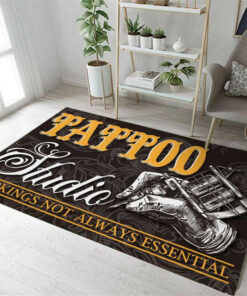 Tattoo Studio Area Rug Carpet Vintage Home Decor Gift Idea