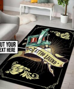 Personalized Tattoo Legend Rug Living Room Rugs