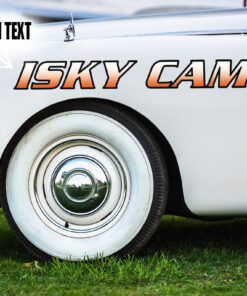 2 Pcs Personalized Hot Rod Garage Cams Hood Cover Vinyl Decals For Car Door