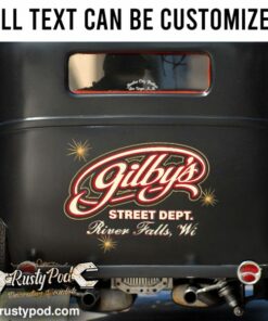 2 Pcs Vintage Garage Lettering Vinyl Sticker