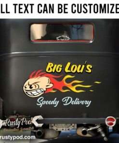 2 Pcs Personalized Flaming Ball Vinyl Sticker