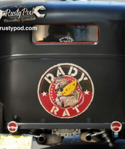 2 Pcs Daddy Rat Vinyl Sticker