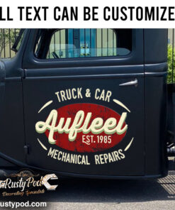 Personalized Truck Car Lettering Vinyl Sticker Set 02 Pcs