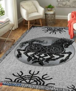 Sleipnir Horse Viking Symbol Viking Area Rug