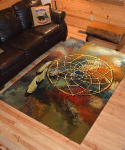 Personalized Southwest Dreamcatcher Native American Area Rugs