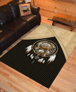 Personalized Spirit Of Freedom Dream Catcher Native American Area Rugs