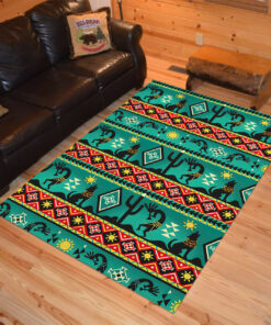 Personalized Crafts Fabric Kokopelli Myth Wolf Native American Area Rugs
