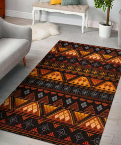 Personalized Pink Pattern Native American Area Rugs