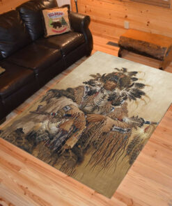 Personalized Native American Medicine Man Area Rugs