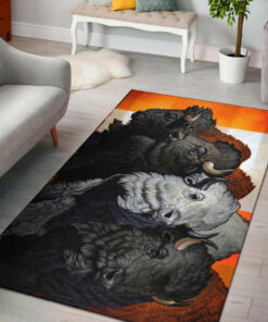 Personalized Bison Native American Pride Area Rugs