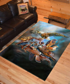 Personalized Spirit eagle Native American Area Rugs
