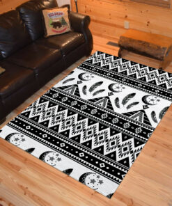 Personalized Tribal Aztec Seamless Pattern Native American Area Rugs