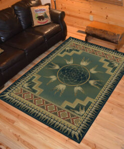 Personalized Native American Dream Catcher Lodge Area Rugs