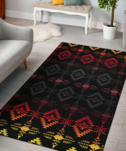 Personalized Ethnic Geometric Pink Pattern Native American Area Rugs