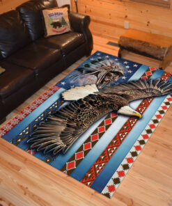 Personalized Spirit Native Eagle Native American Area Rugs