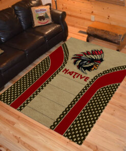 Personalized Native Tribal Chief Symbols Native American Area Rugs