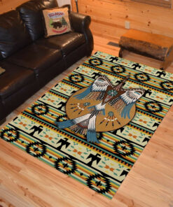 Personalized Native American Thunderbird Area Rugs