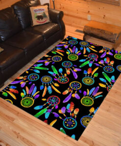 Personalized Timeless Treasures Out West Dream Catchers Bright Native American Area Rugs
