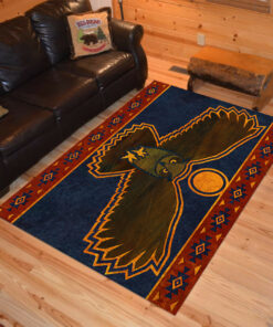 Personalized Owl Moon Native American Area Rugs