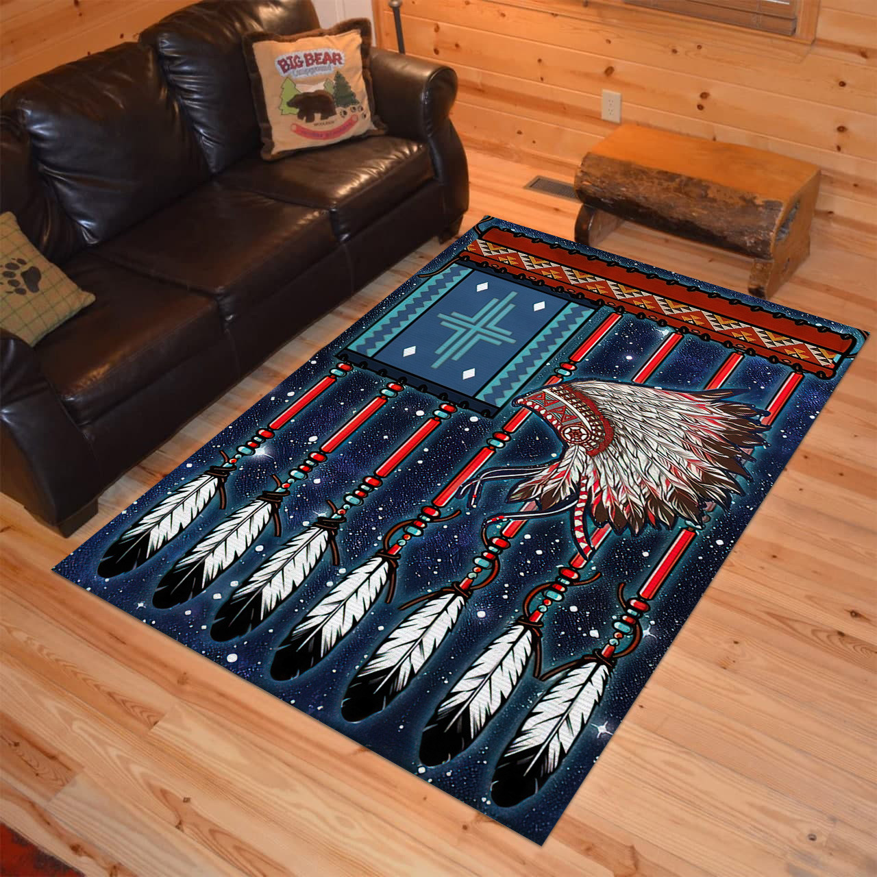 Personalized Native American Arrow Area Rugs
