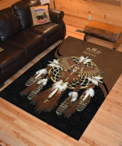 Personalized Dreamcatcher Cardinal Native American Area Rugs