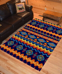 Personalized Seamless Tribal Style Pattern Native American Area Rugs