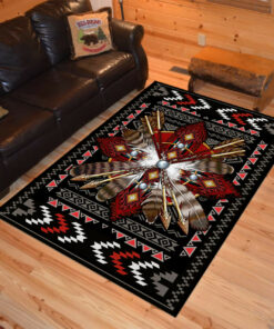 Personalized Native American Medicine Wheel Area Rugs