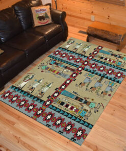 Personalized Canyon Dancers Native American Area Rugs