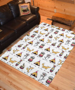 Personalized Pattern With Animals Native American Area Rugs