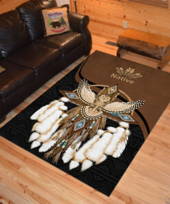 Personalized Owl Native American Area Rugs