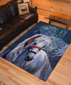 Personalized Horse Native American Area Rugs for Family