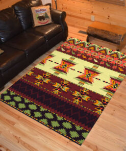 Personalized Aztec Seamless Pattern Native American Area Rugs