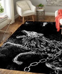 Viking Area Rug - Fenrir Àn Chain - Sun And Moon Viking Area Rug
