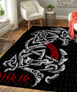 Fenrri - Rune - Viking Symbol Viking Area Rug