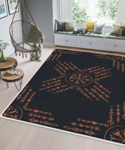 Viking Vegvisir Helm Of Awe Viking Symbol Viking Area Rug