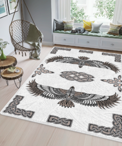 Raven The Children Of Odin Viking Area Rug
