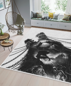 Viking Fenrir Son Of Loki Viking Area Rug