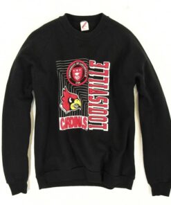 1990's Vintage Men'S Louisville Cardinals Sweatshirt University Football Fan Shirt Gifts for NCAA Fans