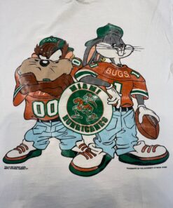 1993 Miami Hurricanes Looney Tunes T-shirt