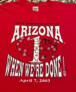 1994 CSA arizona wildcats final four charlotte t shirt
