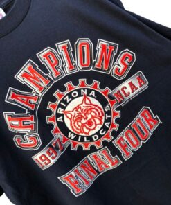 1997 University of Arizona National Champions Basketball T Shirt